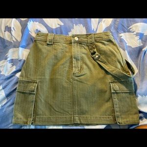 Forever 21 Olive Cargo Mini Skirt